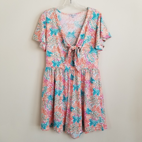 white birch Pants - White Birch Floral Romper Large